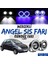 ŞüsCarOto Aksesuar Ford Ka 1996-2008 Uyumlu Üniversal Mercekli Angel Sis Farı Metal Su Geçirmez 76 mm Mavi Halkalı Gündüz Farı Angel Eyes 2 Adet 1