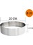 Pasta Çemberi Pandispanya Yuvarlak 20 cm H10 2