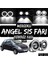 Ford Ka 1996-2008 Uyumlu Üniversal Mercekli Angel Sis Farı Metal Su Geçirmez 76 mm Beyaz Halkalı Gündüz Farı Angel Eyes 2 Adet 1