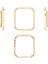 Apple Watch Seri 9-8-7 45MM Uyumlu Alüminyum Metal Kasa Koruyucu Gold 3