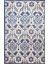 Mavi Beyaz Blue Blanc Çini Desen Osmanlı Esintisi Dekoratif Halı 1716 1