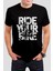 Ride Your Bike Baskılı Siyah Unisex T-Shirt C983 1