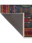 Yeşil Temalı Çok Renkli Geleneksel Motif Desenli Kreatif Vintage Dekoratif Halı 2768 4