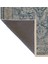 Gri Mavi Temalı Geleneksel Motif Desenli Saçaklı Vintage Dekoratif Halı 3152 4