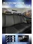 Nissan Skystar Lüx Full Deri Oto Koltuk Kılıfı Ön Arka Takım (Exclusive) Siyah Beyaz 2