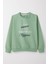 Erkek Çocuk Sweatshirt Yazı Baskılı 4-8 Yaş, Mint Yeşili 1