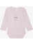Kız Bebek Çıtçıtlı Zıbın Body Sevgi Temalı Kedicik Baskılı 9 Ay-3 Yaş, Pembe 1