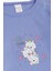 Kız Bebek Çıtçıtlı Zıbın Body Dostluk Temalı Prenses Kedicikler Baskılı 9 Ay-3 Yaş, Lila 3