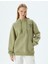 Oversize Kapüşonlu Sweatshirt Arkası Baskılı Kanguru Cepli 3
