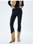 Yüksek Bel Kot Pantolon Dar Paça Düğmeli Cepli Skinny Fit Jean 3