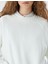 Basic Sweatshirt Bisiklet Yaka Dikiş Detaylı Şardonlu 5