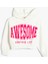 Kapşonlu Crop Sweatshirt Pamuklu Slogan Baskılı 1