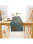 Damask Desenli Hardal Mavi Runner 40x140 1