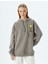 Tweety Oversize Sweatshirt Kapüşonlu Arkası Baskılı Lisanslı 3