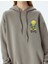 Tweety Oversize Sweatshirt Kapüşonlu Arkası Baskılı Lisanslı 5