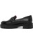 Gritti Kadın Siyah Deri Maskülen Loafer 24WFD110418 2