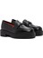 Gritti Kadın Siyah Deri Maskülen Loafer 24WFD110418 3