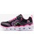 Heart Lights - Retro Hearts Büyük Kız Çocuk Siyah Işıklı Spor Ayakkabı 302689L Bkmt 1