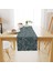 Eskitme Kot Desenli Yeşil Runner 40x140 1