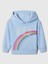 Kız Bebek Mavi Gap Logo Fleece Sweatshirt 1