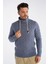 Havacı Erkek Boru Yaka Saç Örgülü Triko Yün Kazak TRIST-5322 4