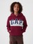 Erkek Çocuk Kırmızı Gap Logo Colorblock Fransız Havlu Kumaş Sweatshirt 1