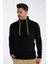Siyah Erkek Boru Yaka Saç Örgülü Triko Yün Kazak TRIST-5322 1