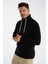 Siyah Erkek Boru Yaka Saç Örgülü Triko Yün Kazak TRIST-5322 4
