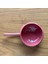 Stoneware Seramik El Yapımı Bordo / Vişne Çürüğü Fincan 3