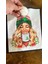 Ponponlu Zirkon Taşlı Payetli Noel Kız Arma Dikiş Aplike 23X19 cm 2