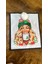 Ponponlu Zirkon Taşlı Payetli Noel Kız Arma Dikiş Aplike 23X19 cm 3
