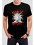 Mystic Magic Güneş Baskılı Siyah Unisex T-Shirt C987 1