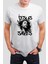 Jesus Saves Baskılı Beyaz Unisex T-Shirt C973 1