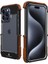 IPhone 15 Pro Için Kılıf, Damla Koruma Alüminyum Metal Ahşap Tampon Çerçeve (Yurt Dışından) 1