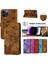 IPhone 16 Için Flip Case Pro Max Tutucu Kapak Çevirin Folio Kabartmalı Kedi (Yurt Dışından) 1