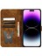 IPhone 16 Için Flip Case Pro Max Tutucu Kapak Çevirin Folio Kabartmalı Kedi (Yurt Dışından) 5