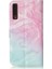 Samsung Galaxy A7 2018 Için Flip Case Mermer Desen Tam Koruma Pu (Yurt Dışından) 3