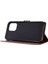 IPhone 14 Için Filp Durumda Pro Kart Tutucu Kickstand Bilek Kayışı Manyetik Pu (Yurt Dışından) 2