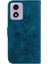 Motorola Moto G04S Kabartmalı Zambak Manyetik Kart Tutucu Cüzdan Için Flip Case (Yurt Dışından) 4
