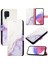 Samsung Galaxy M22 Pu Deri Cüzdan Kickstand Mermer Desen (Yurt Dışından) 1