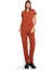 Premium Likralı Kiremit Hemşire Forması Cerrahi Takım, Scrubs Takım (Unisex) 3