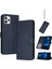 Kart Yuvası ile IPhone 11 Pro Max Saf Renk Pu Deri Için Flip Case (Yurt Dışından) 1