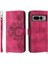 Google Piksel 7 Pro Kabartmalı Bileklik Çoklu Kredi Kartı Için Flip Case (Yurt Dışından) 3