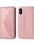 IPhone Xs Max Eşkenar Dörtgen Şekli Cüzdan Standı Için Flip Case Günlük Kullanım El Kayışı (Yurt Dışından) 1