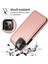 Kart Tutucu Toka ile IPhone 14 Pro Kart Yuvaları Pu Deri Için Cüzdan Kılıf (Yurt Dışından) 5