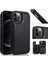 Kart Tutucu Kartı ile IPhone 12 Pro Çift Manyetik Toka Için Cüzdan Kılıf (Yurt Dışından) 1