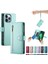 IPhone 13 Pro Için Flip Case Çok Fonksiyonlu Kart Yuvaları Bilek Kayışı Cüzdan (Yurt Dışından) 1