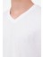 MB SN221 T Shırt 4pr Beyaz Erkek Kısa Kol T-Shirt 4