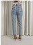Vit Mom Jeans Eskitmeli Kar Yırtıklı 90S Boyfriend Yüksek Bel Kot 3