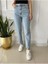 Lamina Mavi Kar Yıkama Yüksek Bel Mom Jeans Boyfriend (1 Beden Büyük Alınız) 1